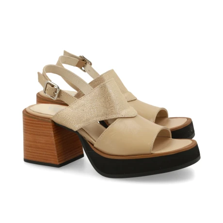 SANDALIAS VENET - CUERO BREST BEIGE