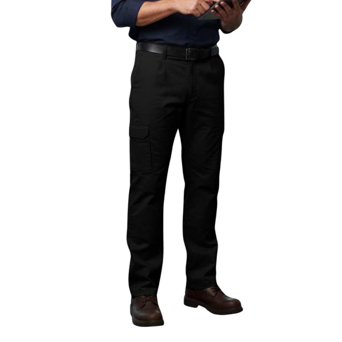 Pantalón brin cargo - Negro 