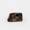 Bandolera New Penny en efecto cuero zaffiano Animal Print