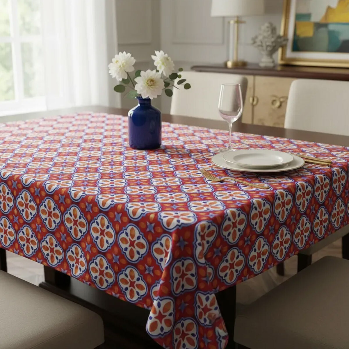 Mantel Waterproof Home Class 140 x 210 cm - 4260 PATCH ROJO 