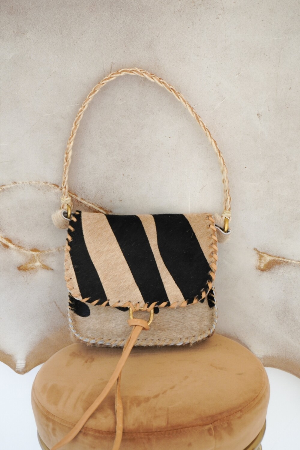 Cartera Lady Bag Zebra Beige