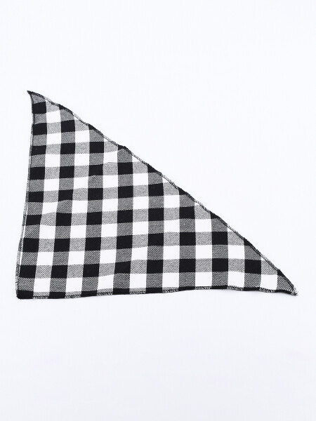BANDANA MASCOTA CUADROS NEGRO
