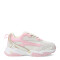 Championes de Niños Croco Kids GRIPO acordonado Beige - Rosado