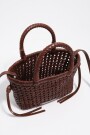 BOLSO MINI TRENZADA Marron