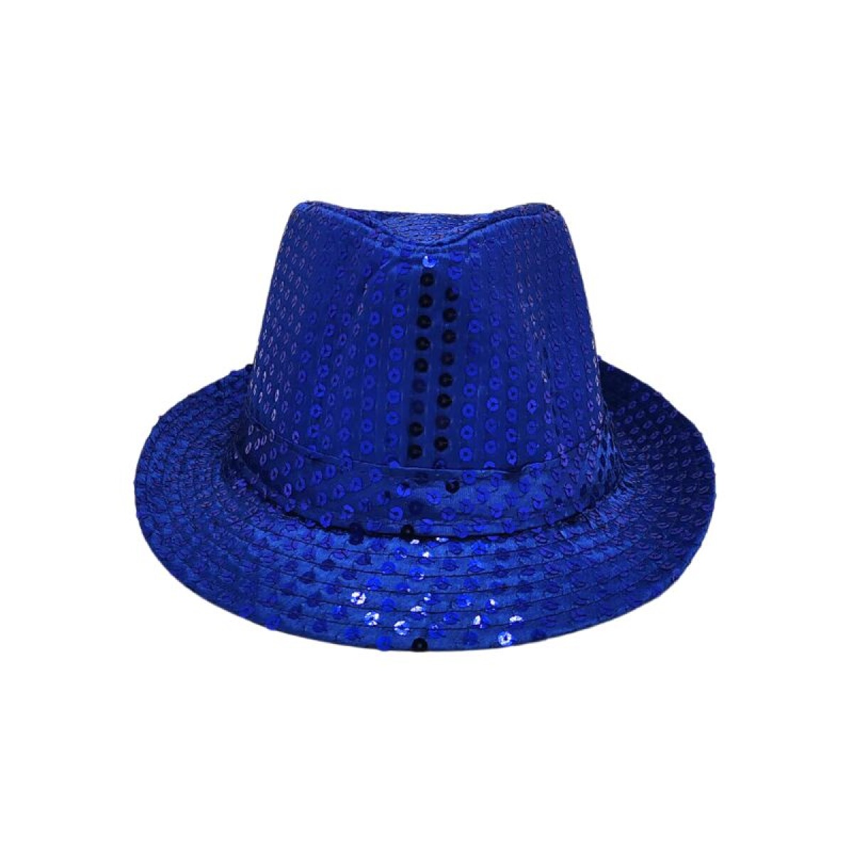 Sombrero Tipo Tango Lentejuelas con Luz - Azul 