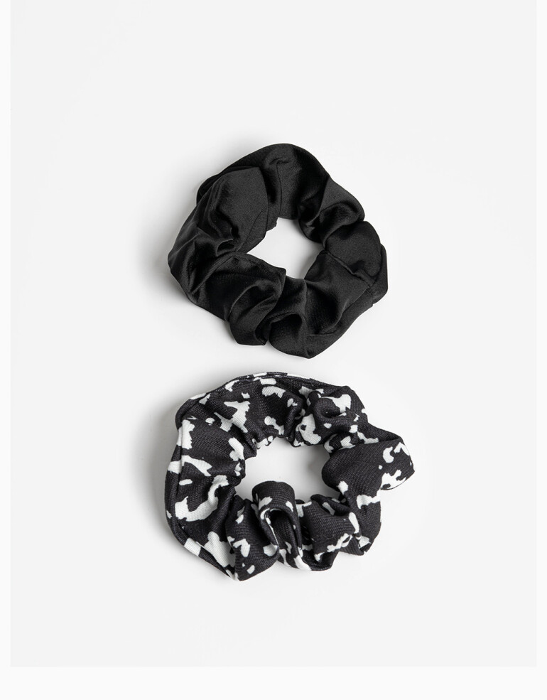 Skunzies Estampados Set De Mix Scrunchies - Estampado Animal Print