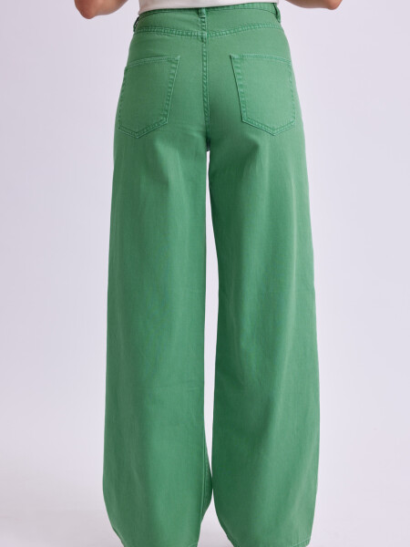 Pantalón de jean wide leg Verde