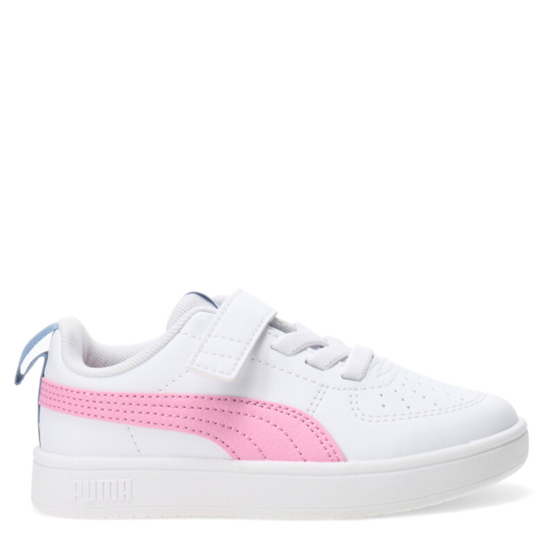 Championes Infantiles Puma Rickie AC PS Kids Blanco - Rosa - Lila