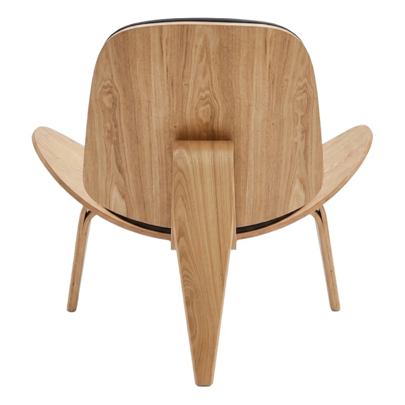 SILLON MADERA BEIGE/NEGRO 90X72X76CM Unica
