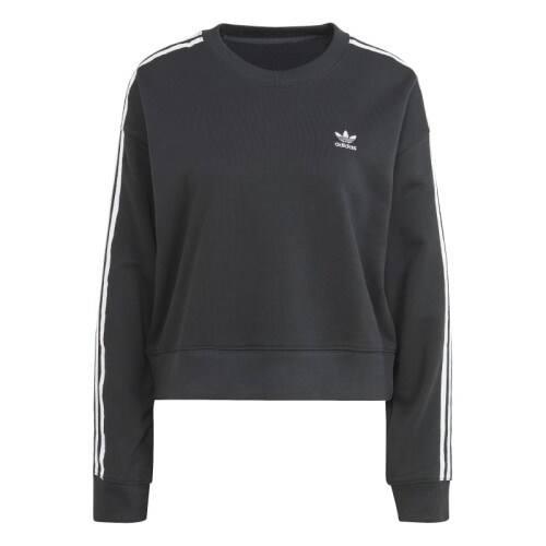 Buzo Adidas 3 Rayas Cuello Redondo Negro