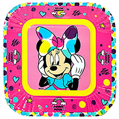Cotillón Platos Descartables x 8 Minnie