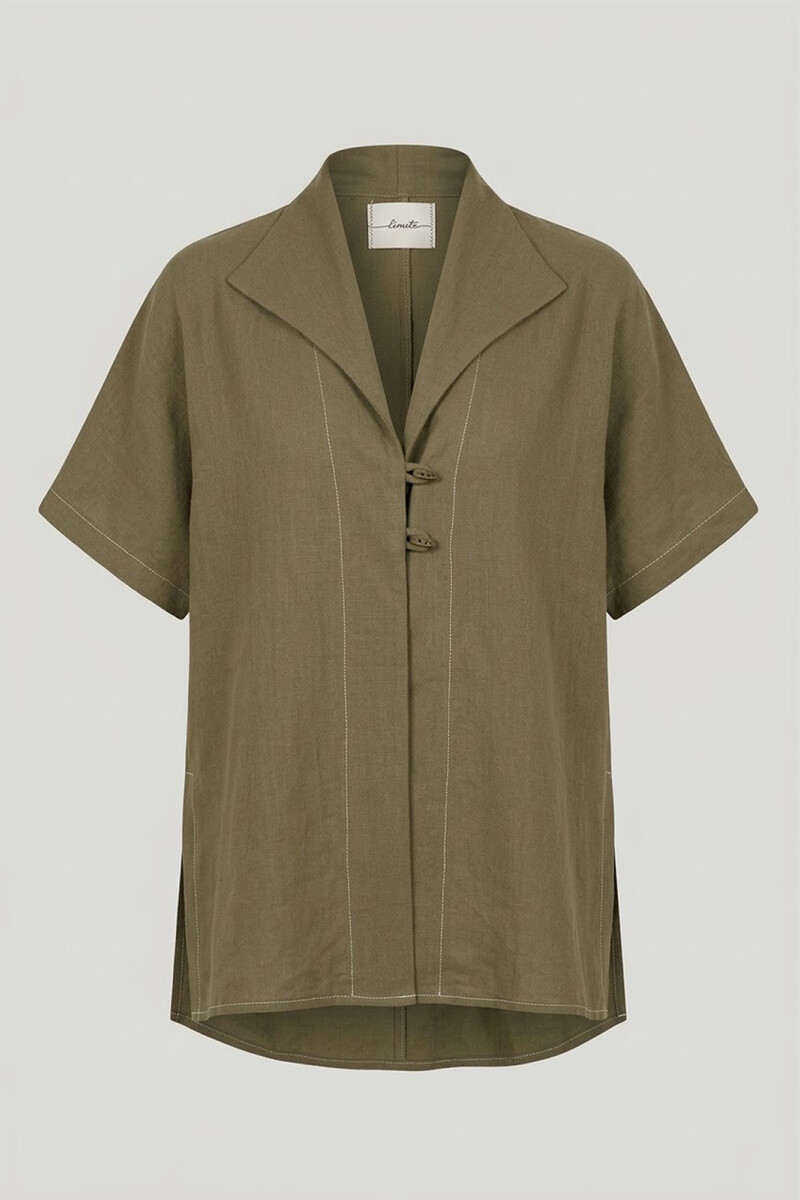 SOBRECAMISA LINO ALAMAR VERDE
