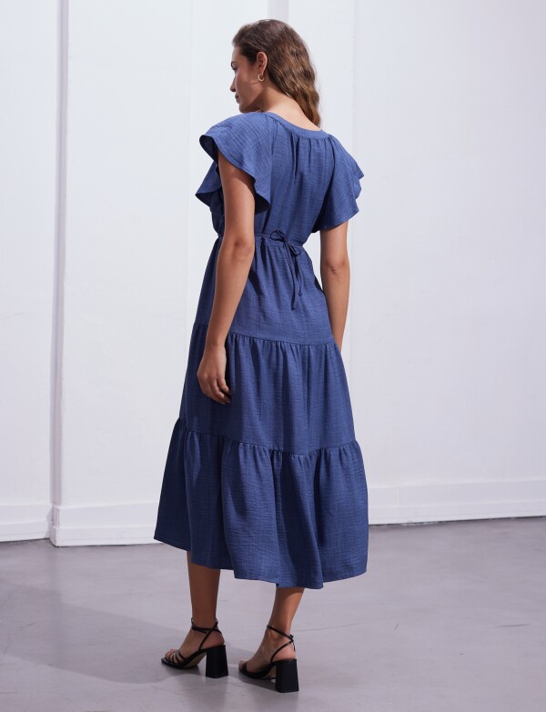 Vestido Volados AZUL