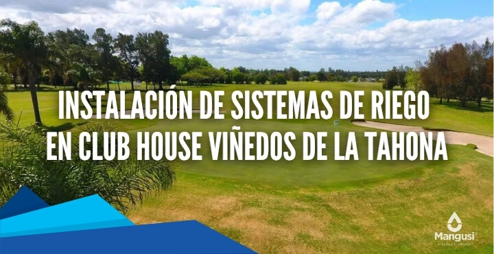 Instalación de riego en Viñedos de la Tahona - Club House
