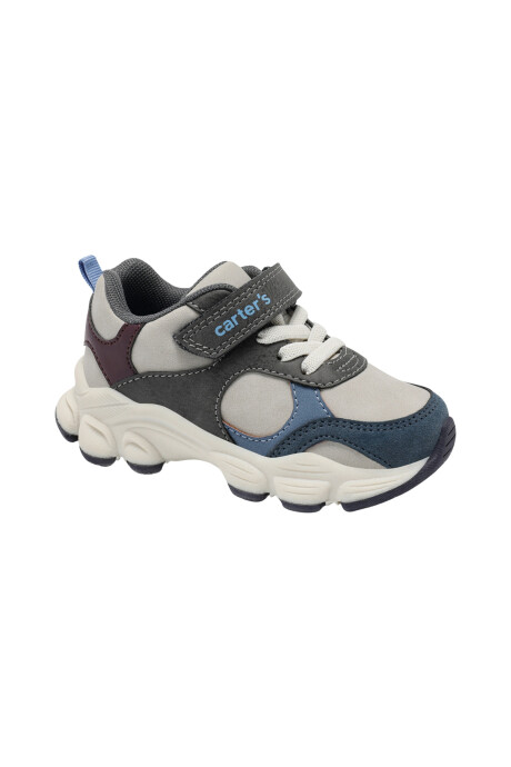 Championes con velcro, diseño colorblock Sin color