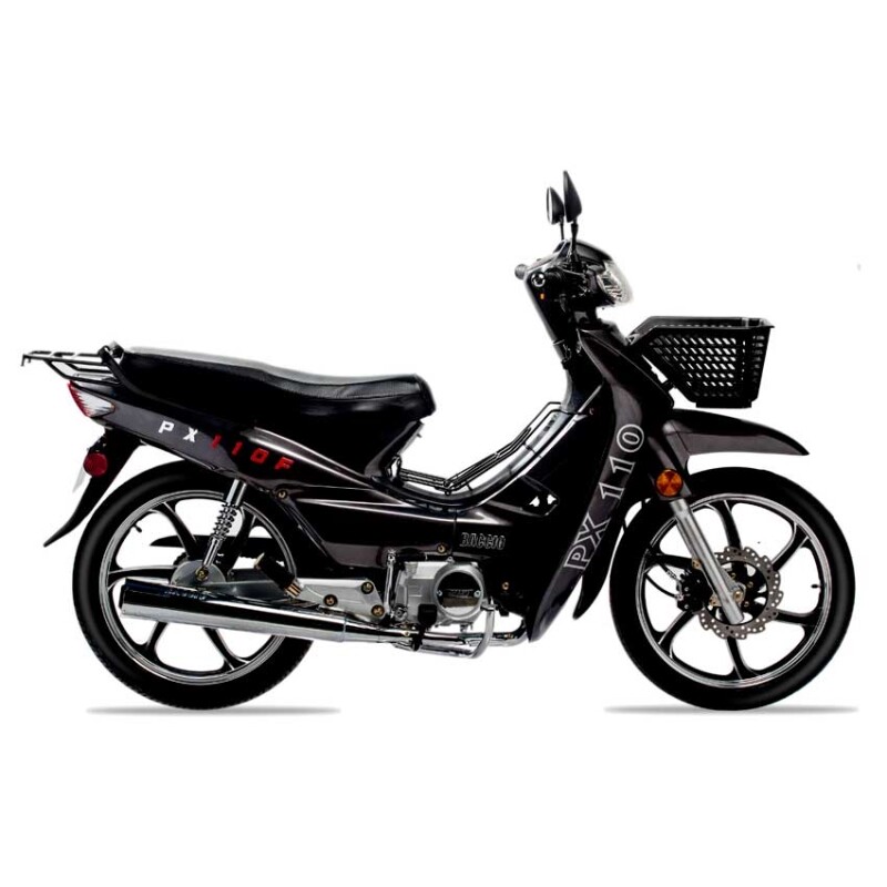 Moto Baccio Cub Px110 F Llanta De Aleacion Gris