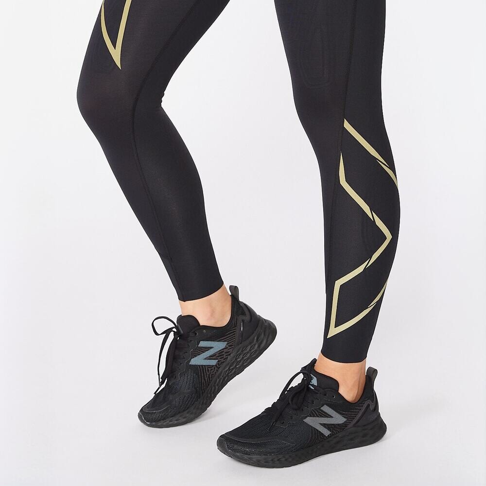 Light Speed Mid-Rise <br /> Comptight - Mujer Black/gold Reflective