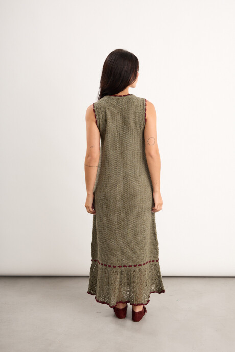 Vestido Magnolia largo Verde