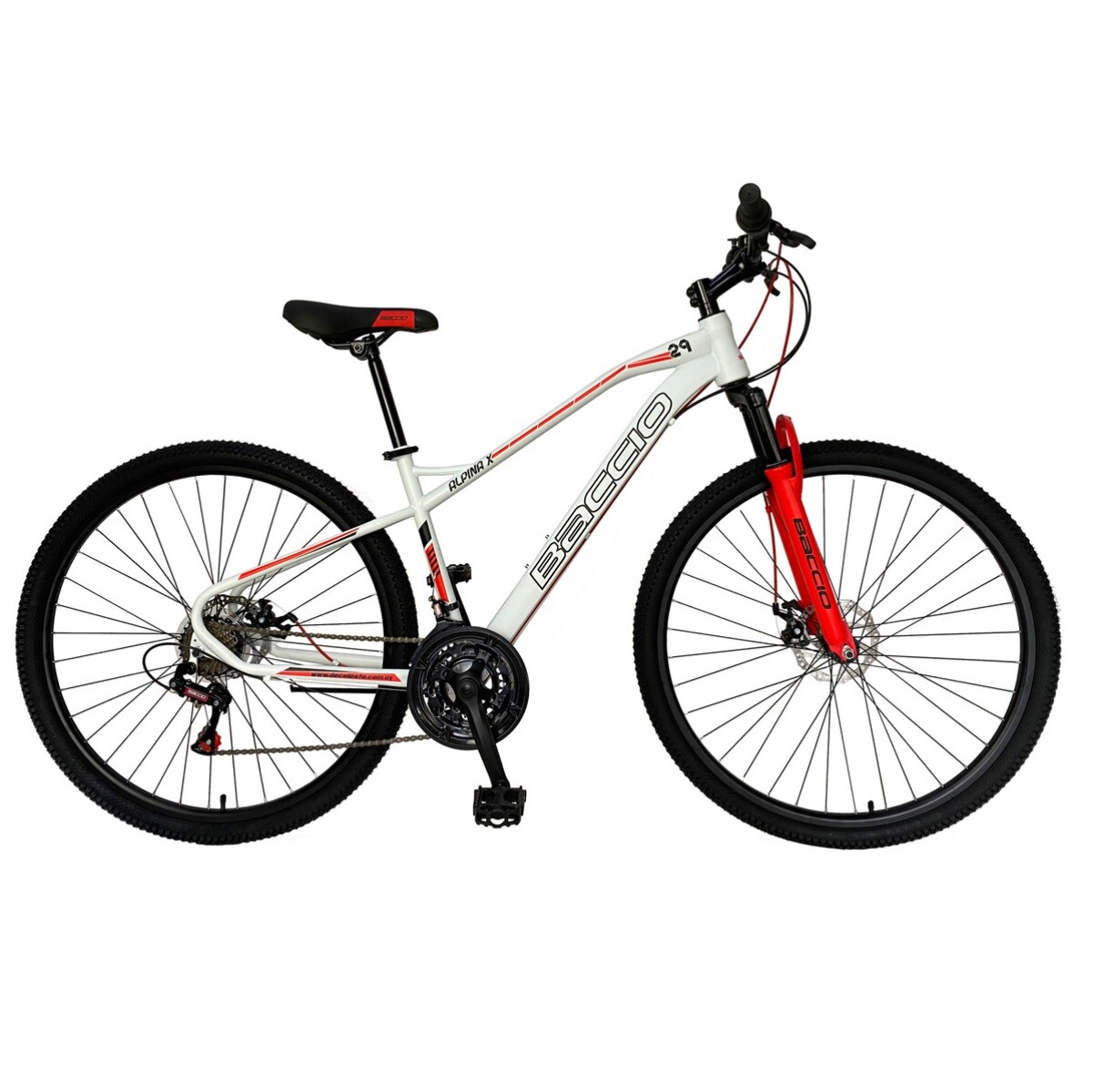 Bicicleta De Montaña Baccio Alpina X Rodado 29 Freno Disco Blanca(pausado) 