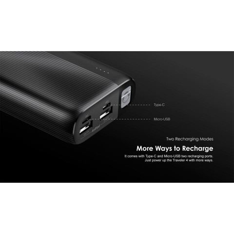 Power Bank Oraimo Traveler 4 Led 20000MHA Blanco Power Bank Oraimo Traveler 4 Led 20000MHA Blanco
