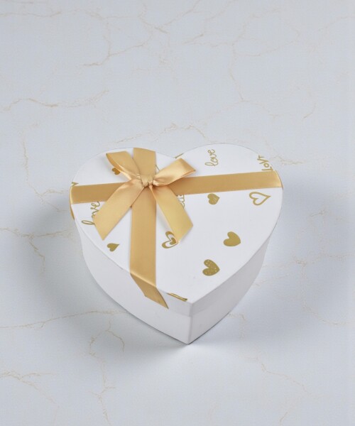 Caja Rigida Corazon 21 cm BLANCO