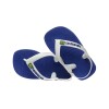 Ojotas Havaianas Baby Brasil Logo Azul