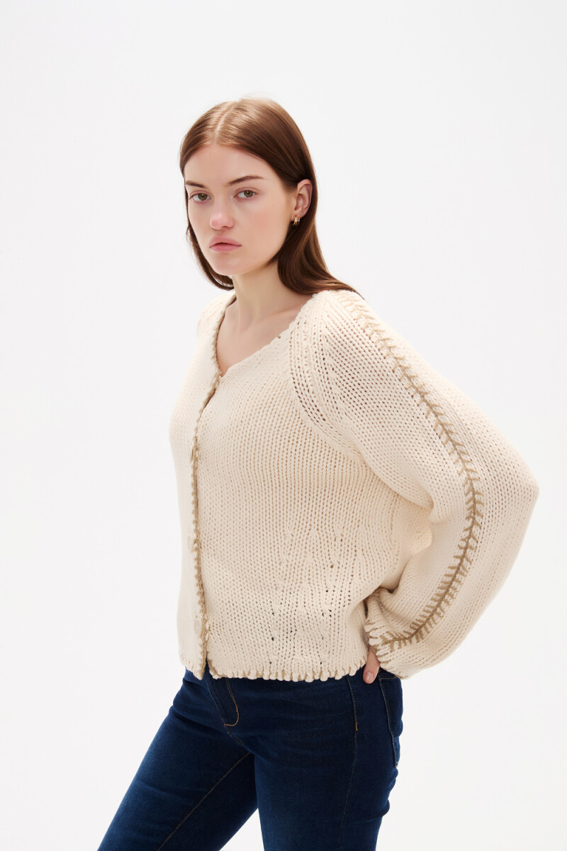 Cardigan Garene - Crudo / Natural 