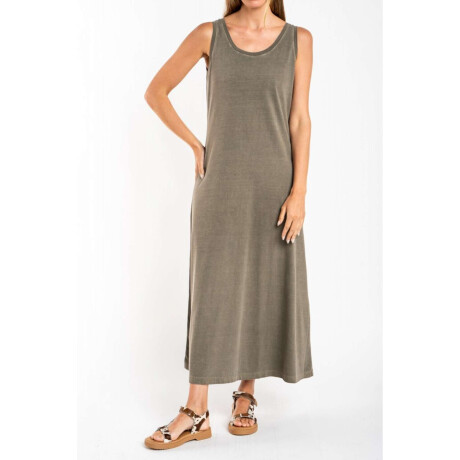 Vestido Algodon Lavado Safari