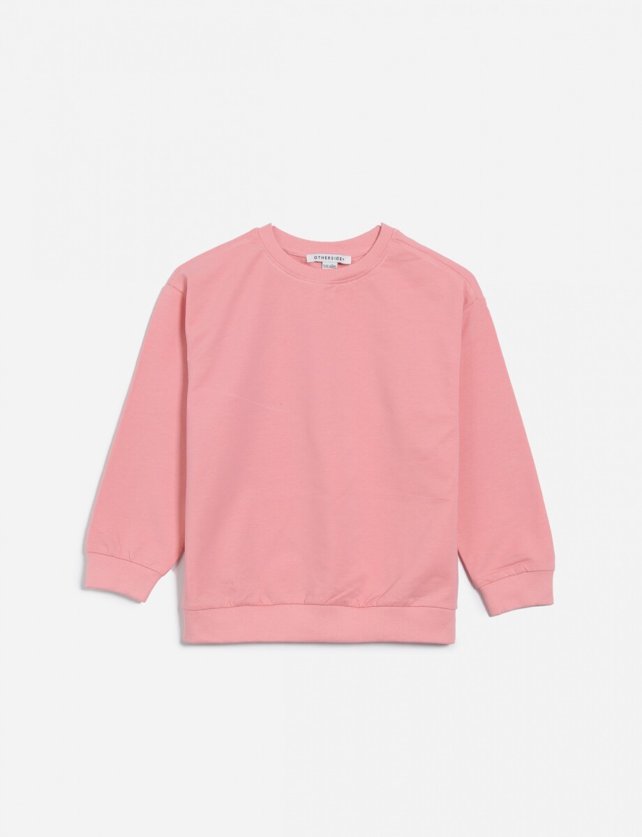 Sweatshirt cuello a la base - Coral 