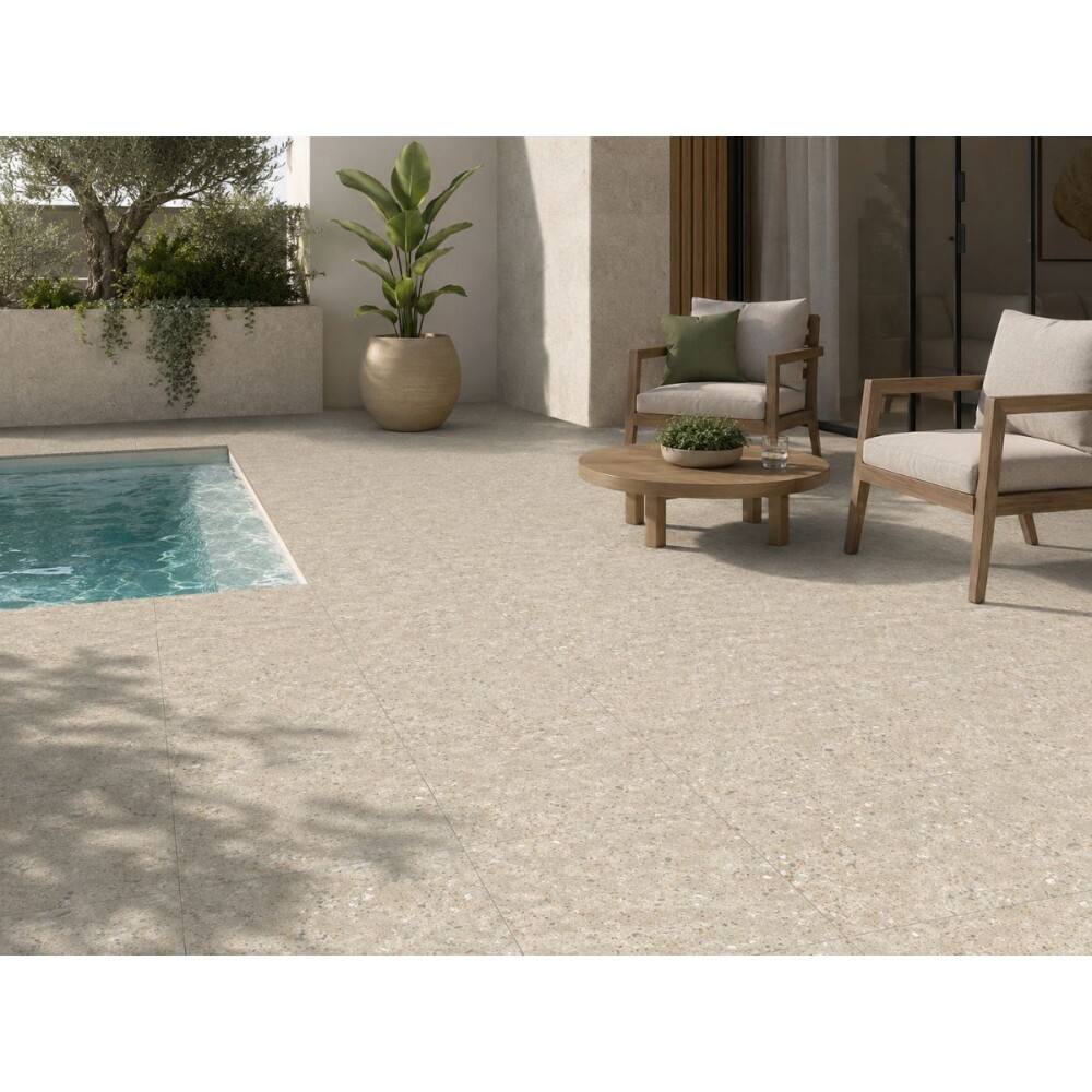Cerámica para piso y pared Pompeia Beige 44x44 cm Antideslizante Cerámica Para Piso Y Pared Pompeia Beige 44x44 Cm Antideslizante