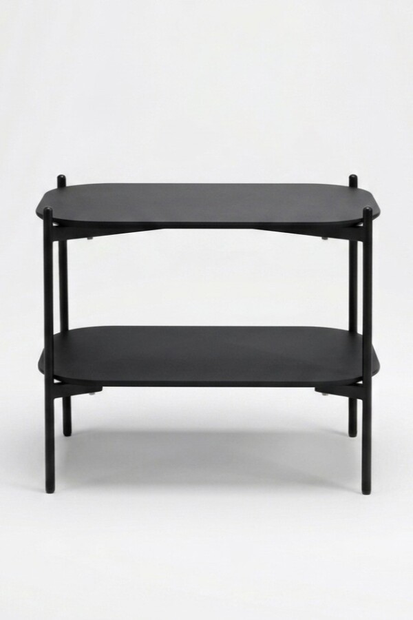 Mesa auxilliar TB-10 doble Negra