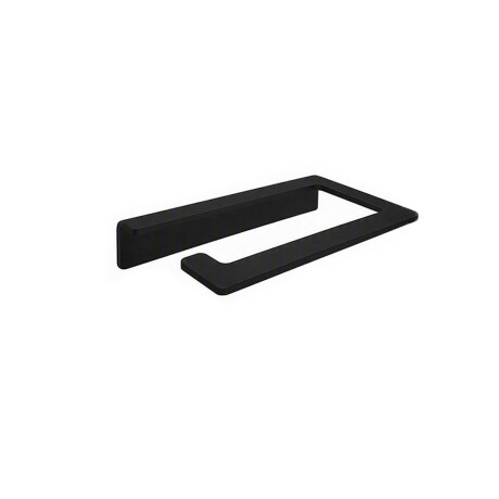 PORTA ROLLO ACERO INOXIDABLE METAL LINEA MATE COLOR NEGRO NEGRO
