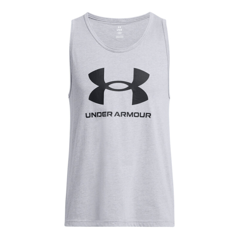 UA SPORTSTYLE LOGO TANK-BLU GRY-035