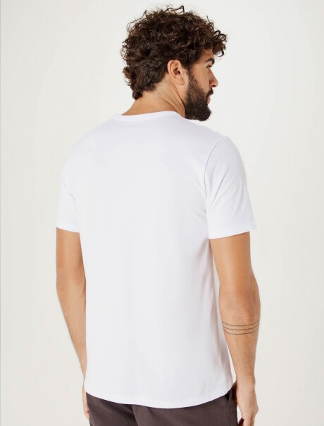 CAMISETAS BÁSICAS MANGA CORTA SLIM BLANCO