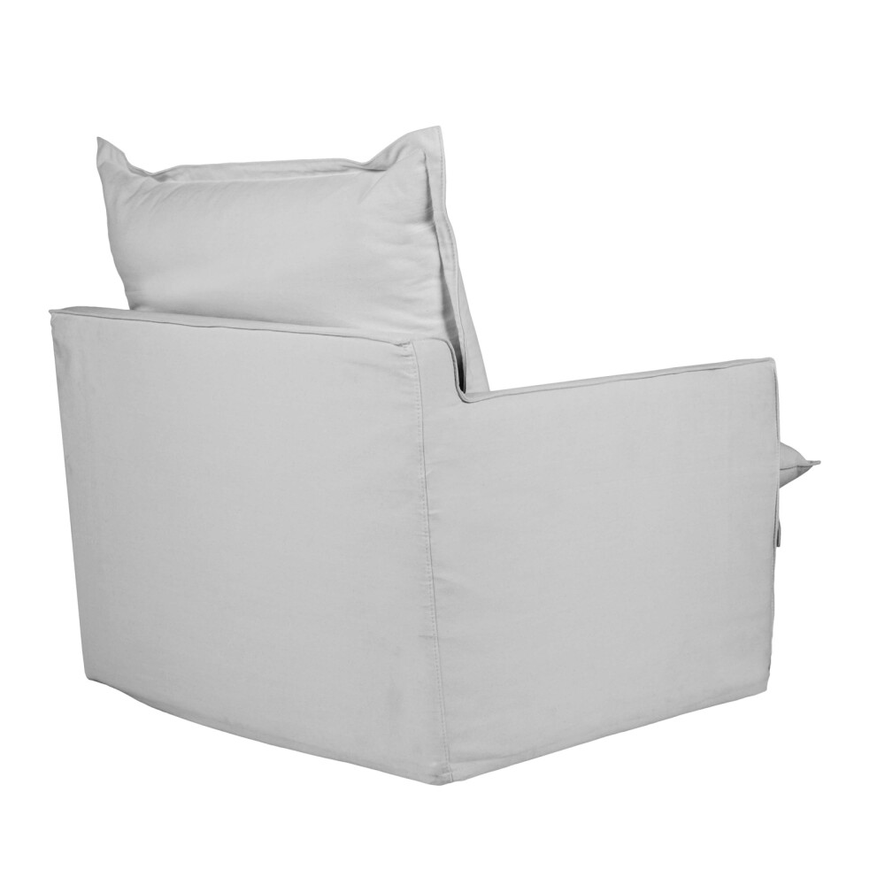 BUTACA TELA GRIS ALASKA