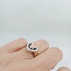 Anillo Profesión Maestra/o plata y oro, con onix Anillo Profesión Maestra/o plata y oro, con onix