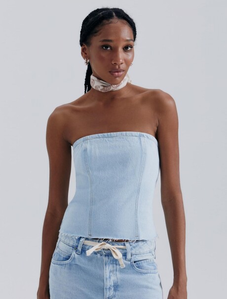 TOP DE JEAN AZUL