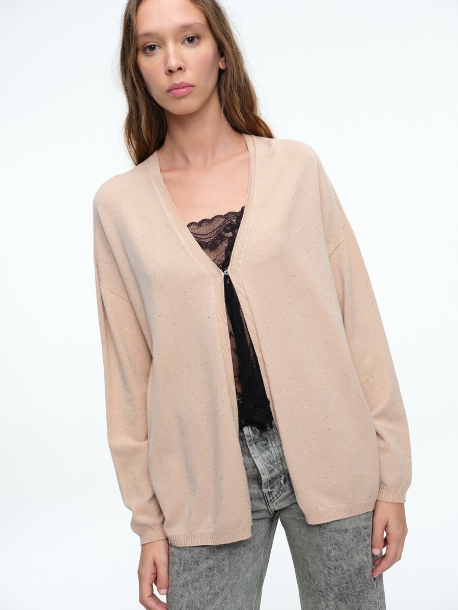 CARDIGAN BROCHE 