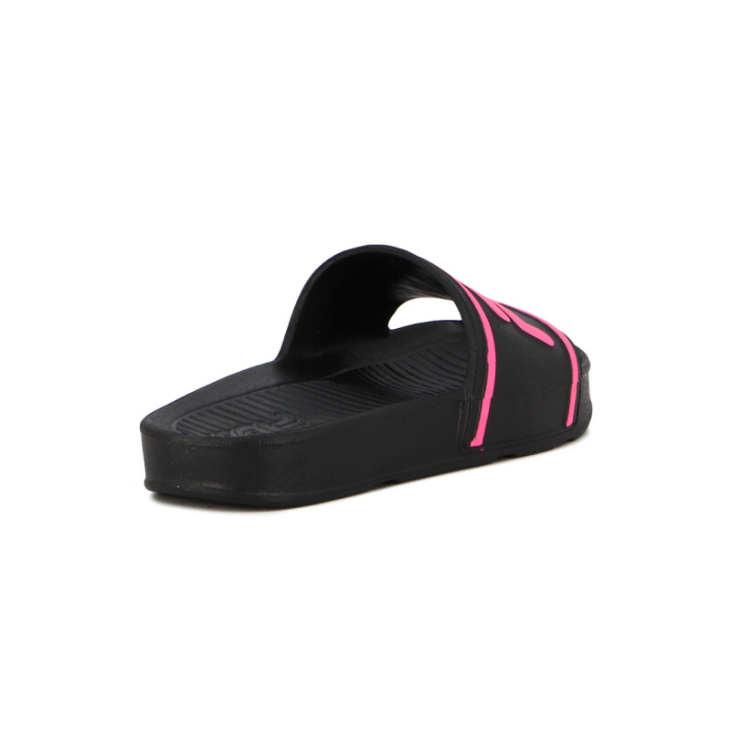 Chancletas Mujer Fila Sleek Negro-rosado