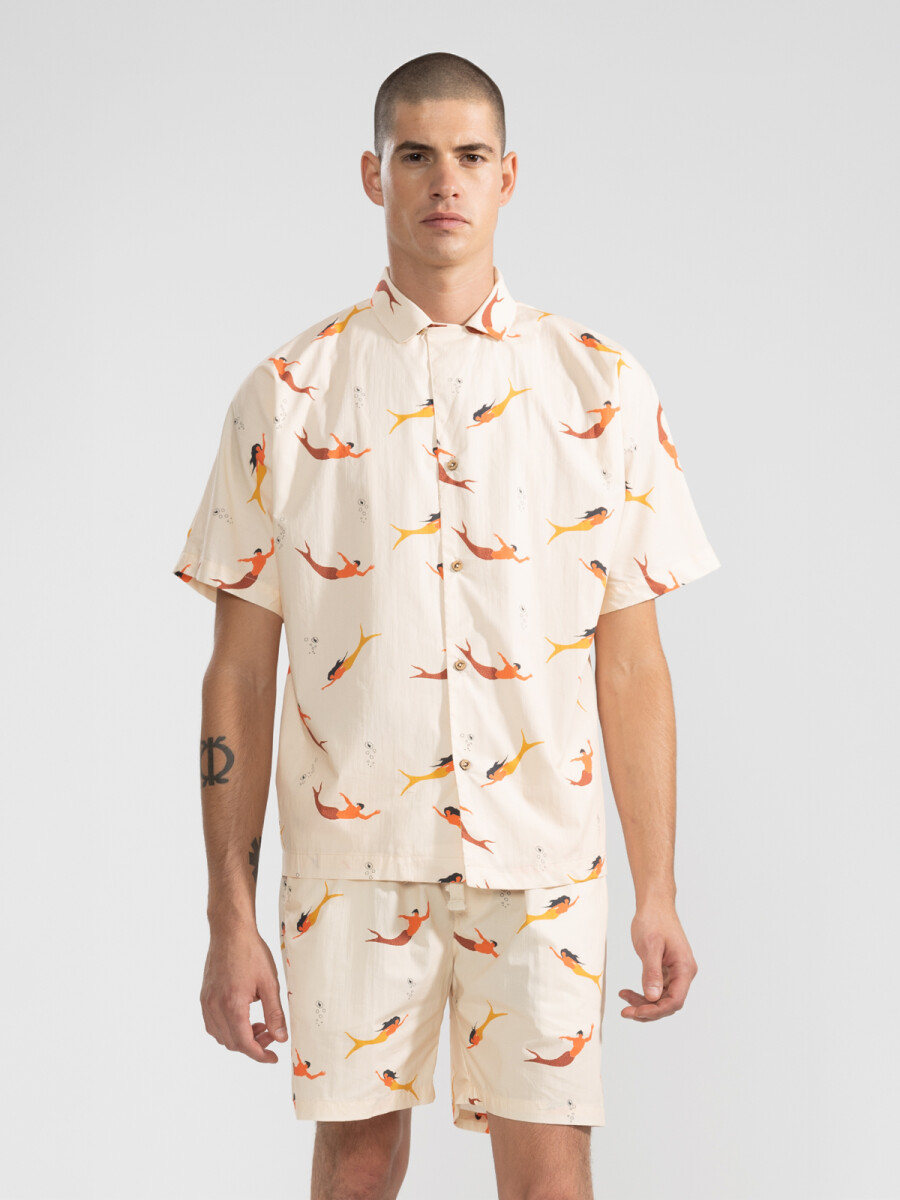 CONVERTIBLE CAMP-COLLAR SHIRT 
