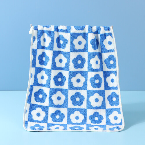 Toalla De Mano Floreada - Azul Toalla De Mano Floreada - Azul