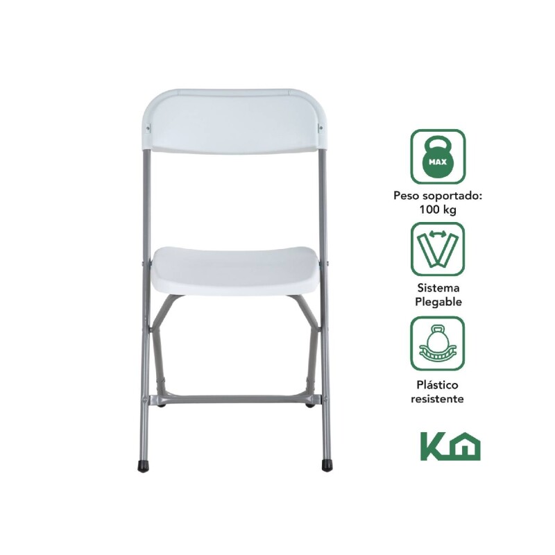 Silla Plastico Reforzada Plegable Eventos Jardin Silla Plastico Reforzada Plegable Eventos Jardin