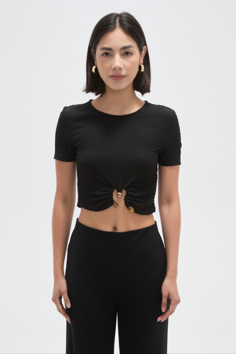 Tops Frilo Negro