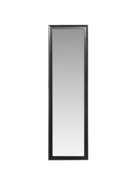 Espejo rectangular de pared simil madera negro