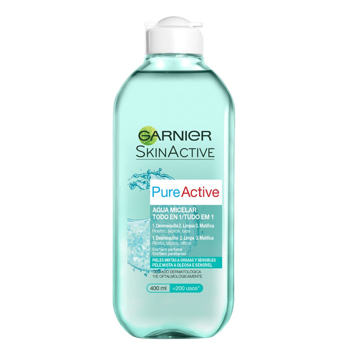 Agua micelar Garnier - Pureactive 400 ml 