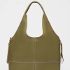 Shopper Amalfi en efecto cuero graneado Verde