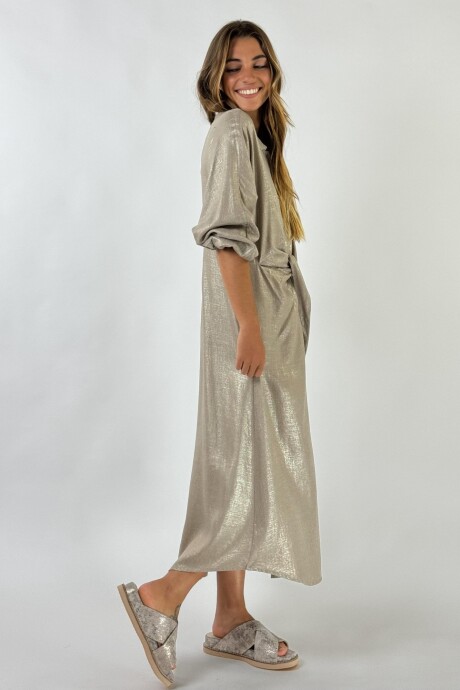 VESTIDO COGNAC Champagne