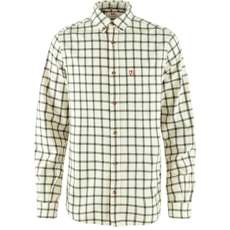 Camisa Fjallraven Ovik Flannel Shirt M Hombre Chalk White-laurel Green