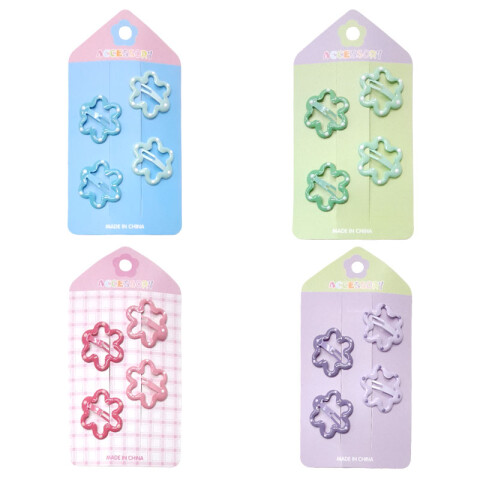 Broches pinzas para el cabello 4 pcs flor Broches Pinzas Para El Cabello 4 Pcs Flor