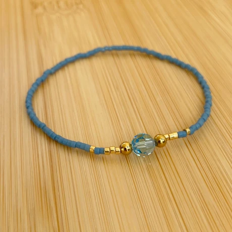 Pulsera KOURA en acero y cristales Pulsera KOURA en acero y cristales